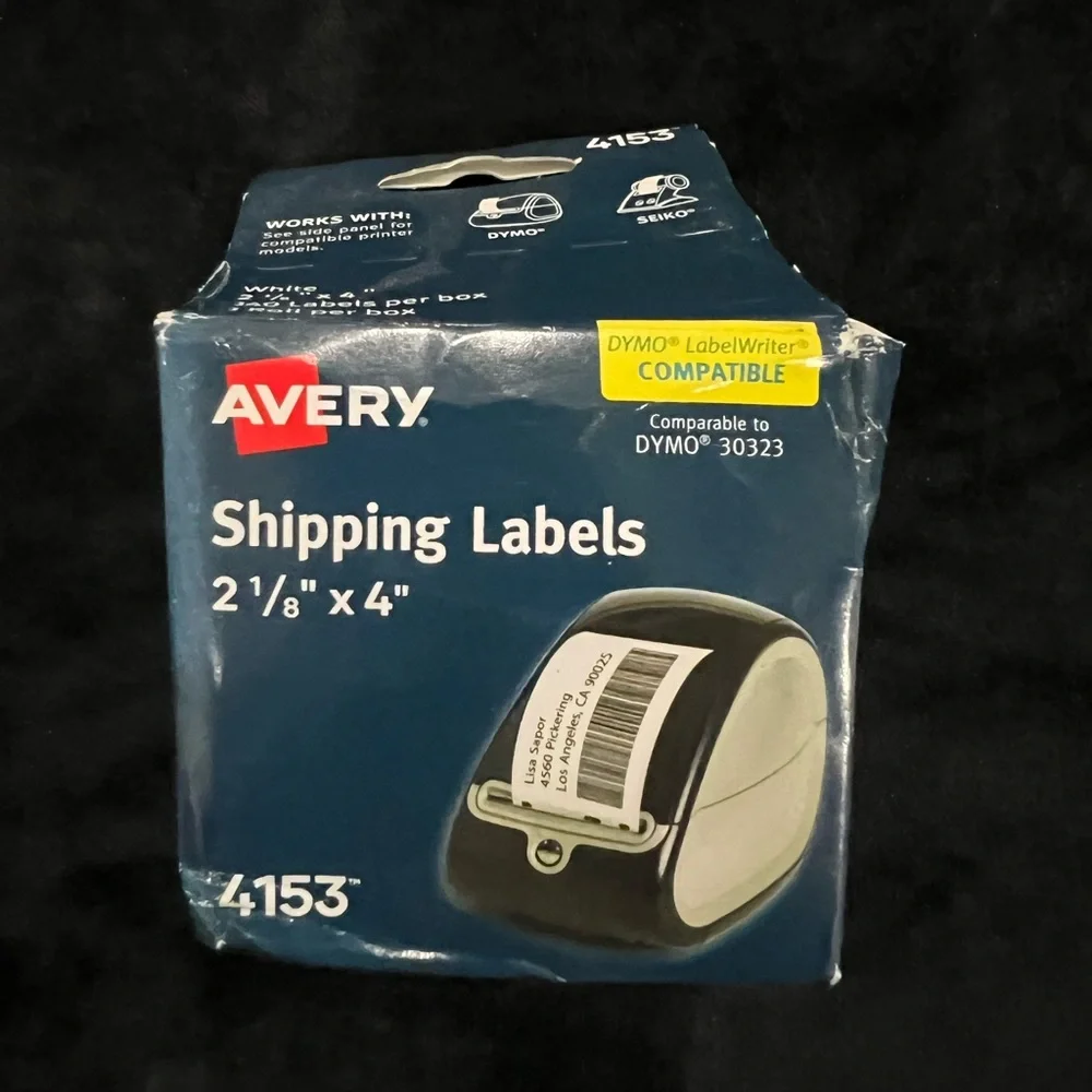 Avery Shipping labels 2 1/4 X 4 Inch 4153‎ Comparable to DYMO 30323